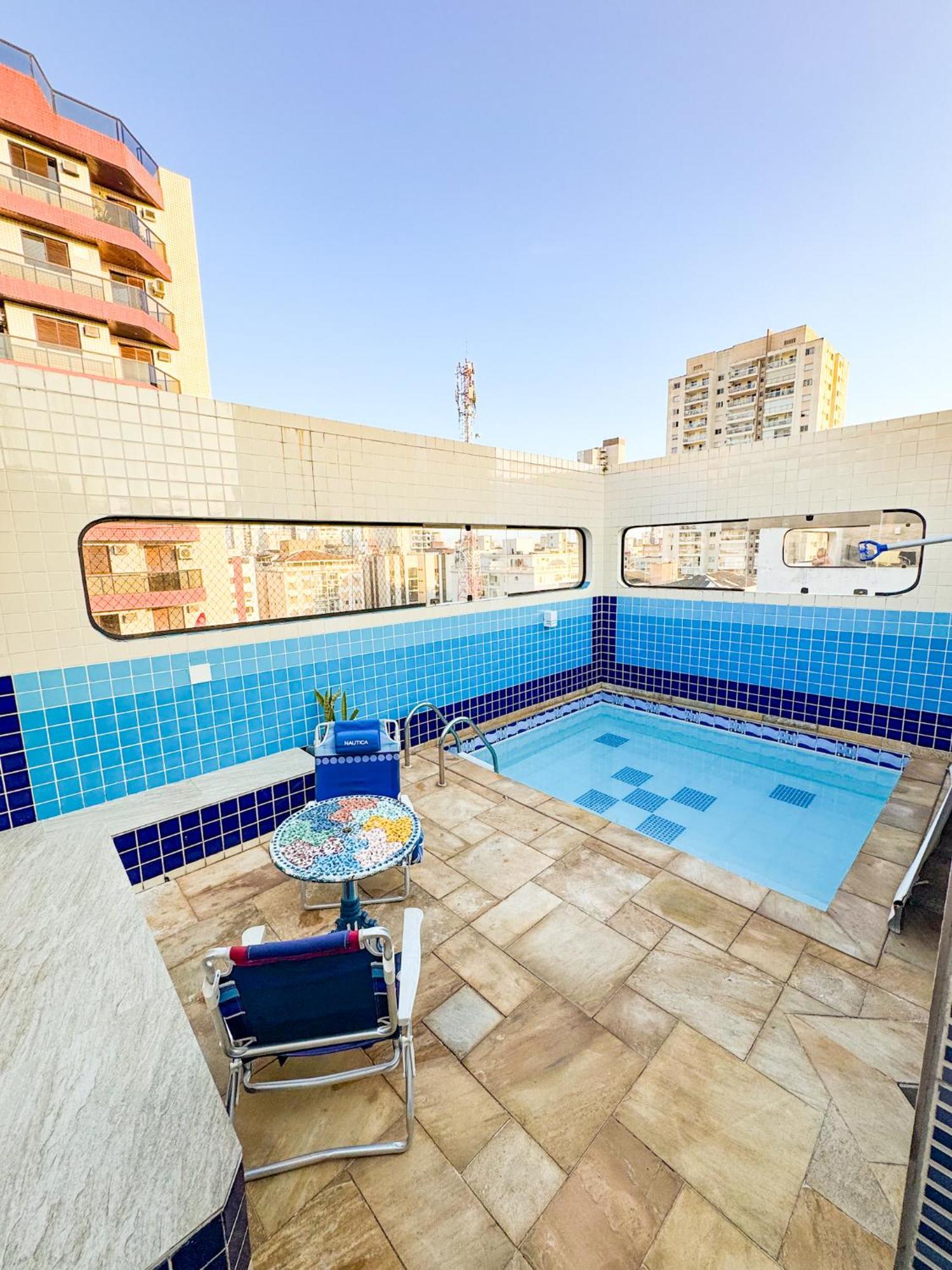 Cobertura 51 De 3 Quartos Com Piscina E Churrasqueira Privativa Guaruja Luaran gambar